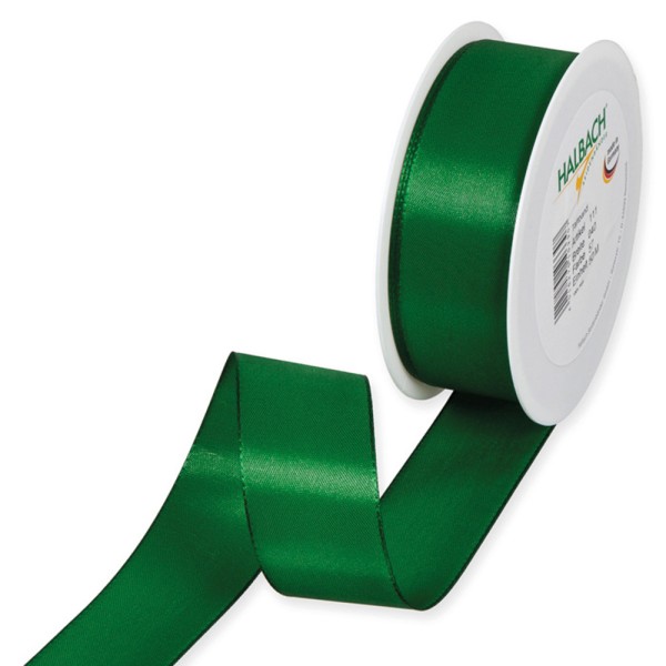 Geschenkband Stoff 40mm / 50Meter grün