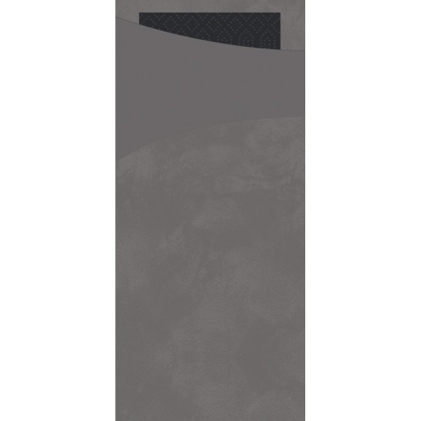 DUNI Serviettentasche 195x85 mm granite grey