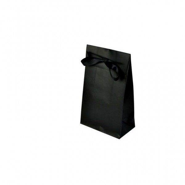 Geschenktasche schwarz 140x80x230+55mm