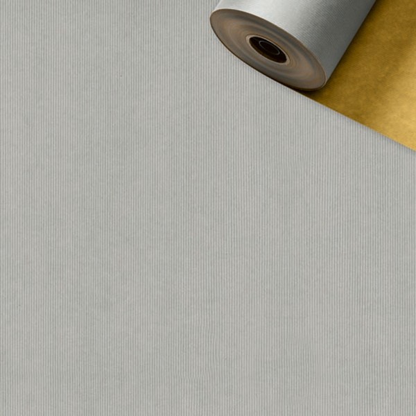 Stewo Geschenkpapier-Rolle 30cm 250Meter silber/gold