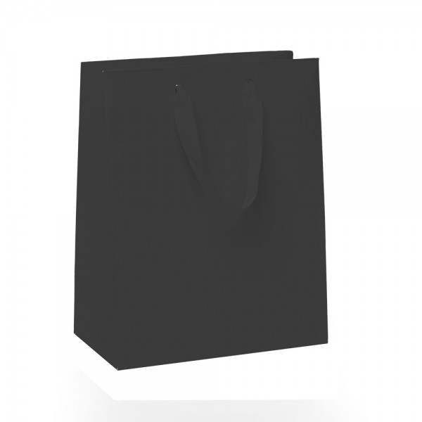 Kordel Tragetaschen 18x10x22,7+4cm schwarz