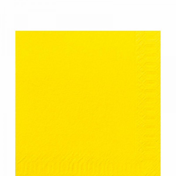 DUNI Zelltuch Serviette 33x33 cm 1/4F. gelb