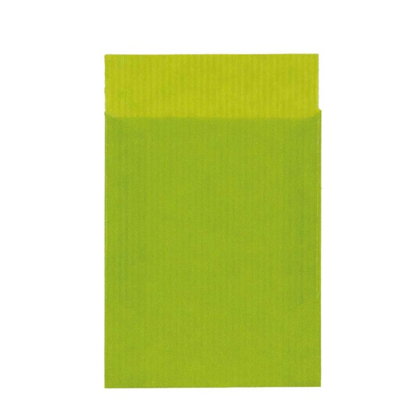 Geschenkflachbeutel 17,5x21,5cm Kraftpapier limone-quitte