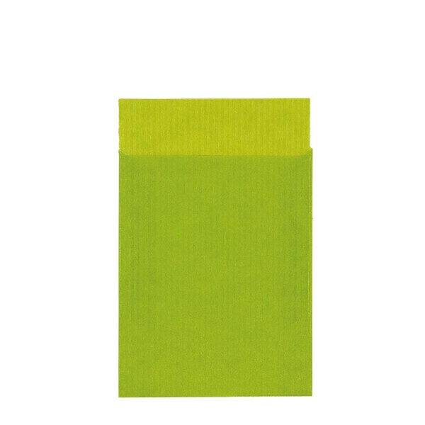Geschenkflachbeutel 13x18cm Kraftpapier limone-quitte