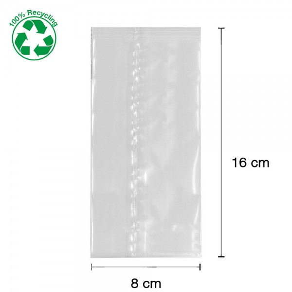 Flachbeutel Zellglas 8x16cm transparent