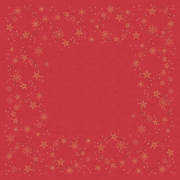 DUNI Mitteldecke Dunicel 84x84 cm Star Shine Red
